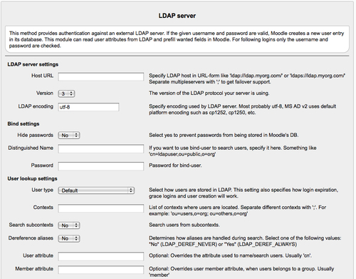 Time for action - enabling the LDAP plugin