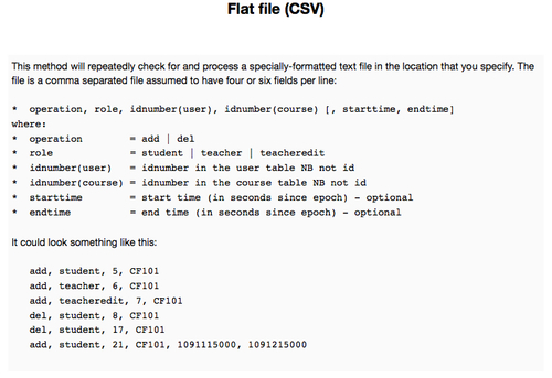 Creating an enrollment flat file