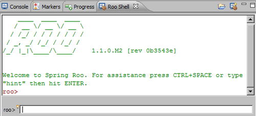 Using Spring Roo with Eclipse/STS