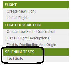 Selenium test suite