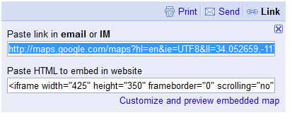 Embedding a map in an HTML block