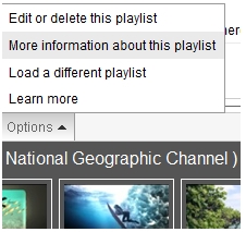 Uploading a playlist in Moodle