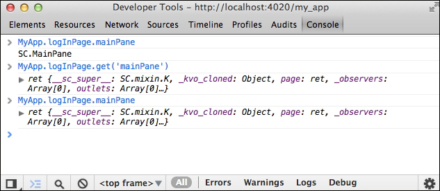 Organizing panes using SC.Page