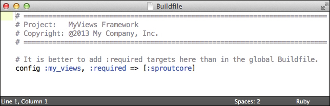 Using frameworks and modules