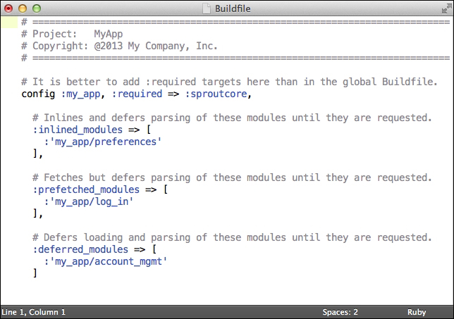 Using frameworks and modules