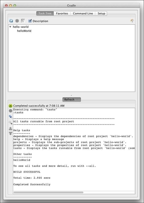 Understanding the Gradle user interface