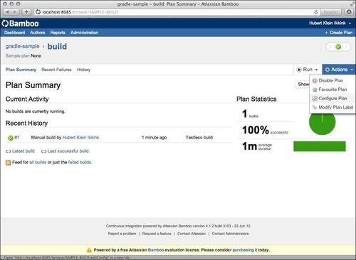 Running the build plan