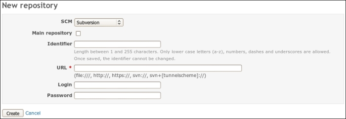 Automatic repositories creation