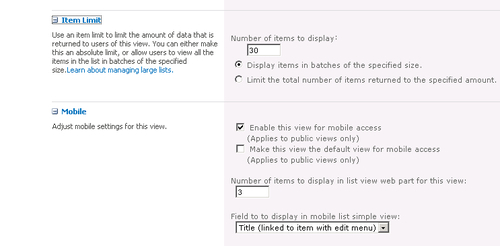 Standard viewlist, managingviews, creating