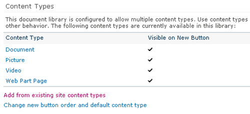 Content types