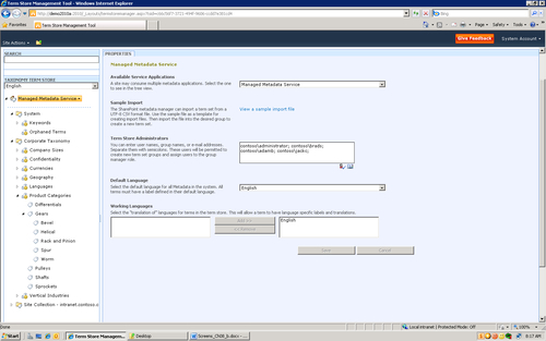 Managing Metadata Service