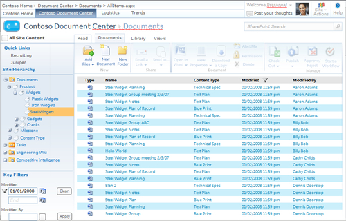 Navigating with metadata