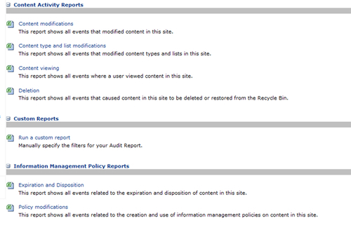 Site Collection Auditing