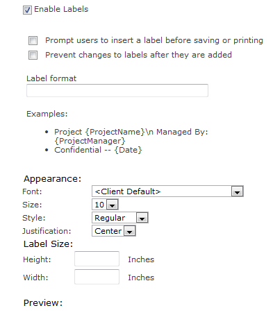 Document labelsSite Collection auditingsetting up