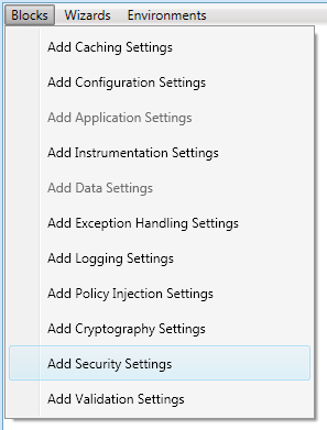 Adding initial security settings