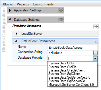 Adding Data Access Settings