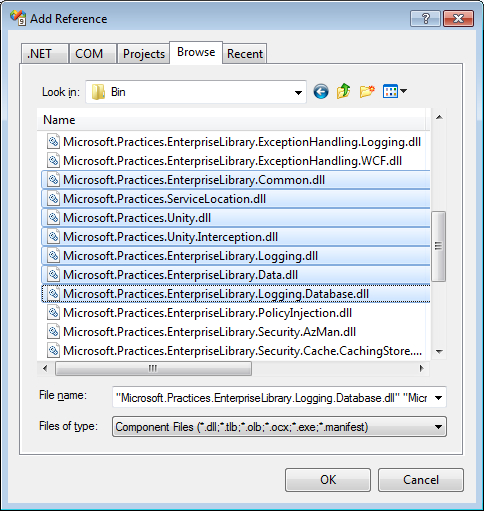 Referencing assemblies