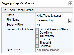 Configuring XML Trace Listener