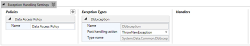 Configuring a Wrap exception handler