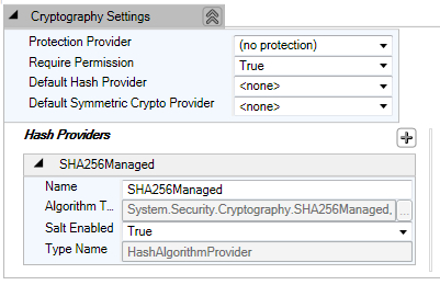 Configuring Hash Provider