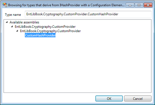 Configuring a Custom Hash Provider