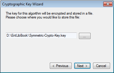 Configuring the symmetric cryptography provider