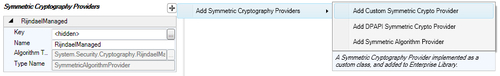 Configuring the custom symmetric provider