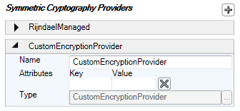 Configuring the custom symmetric provider