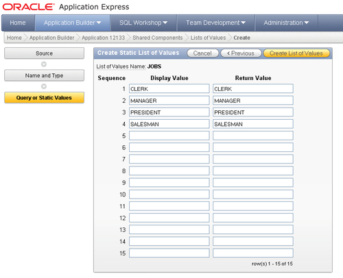 How to do it...list of valuesstarting with