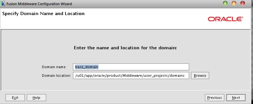 Creating and configuring a domain