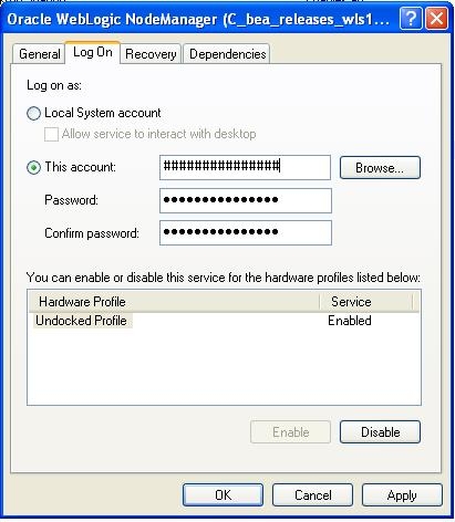 Running a Node Manager as a Windows service