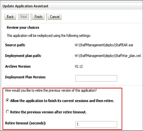 Handling parallel application versions and retirement