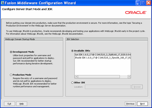 Oracle WebLogic offers two JVMs