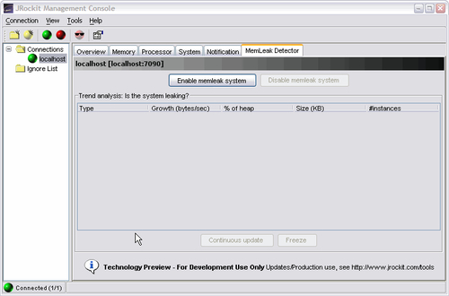 JRockit diagnostic tools