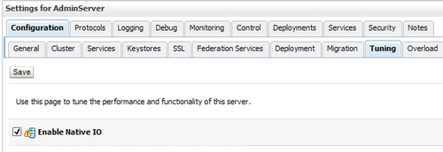 Server core dump pattern