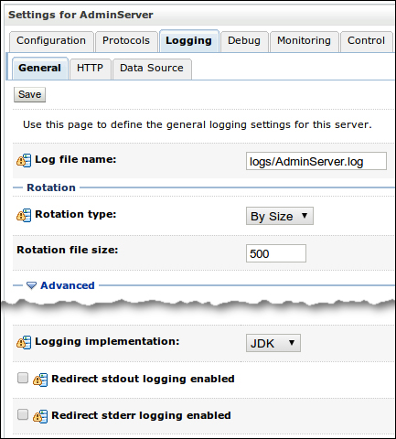 Redirecting standard output to a log file