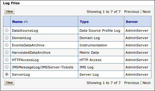 Accessing and reading log files