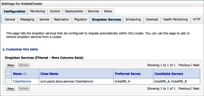 Creating a singleton service