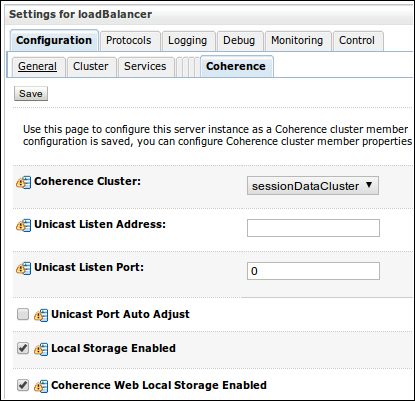 Enabling Coherence*Web storage