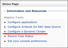 Creating a dynamic cluster