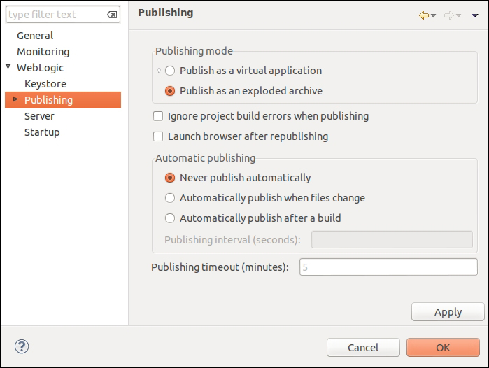 Configuring the deployment model