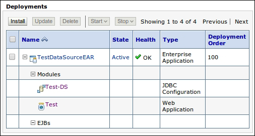 Packaging modules into an application