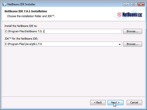 Installing NetBeans IDE 7