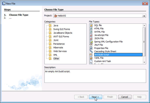 Creating an Apache Ant build file