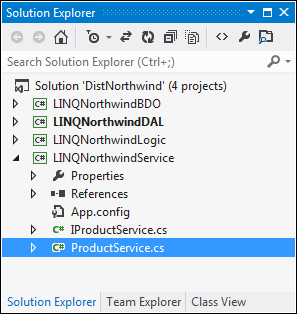 Creating the DistNorthwind solution