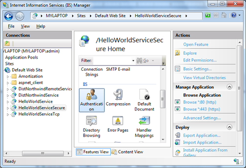 Configuring Basic Authentication on IIS