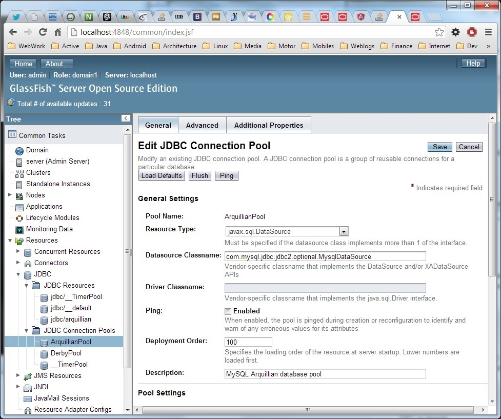 Configuring MySQL database access