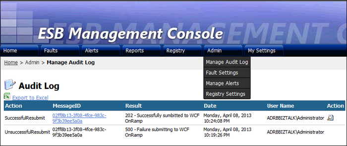 Understanding the Audit Log