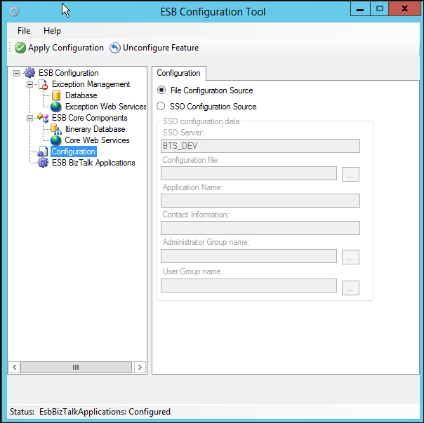 Setting our Configuration Source