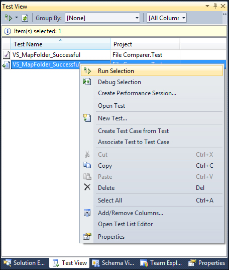 Integration with Visual Studio